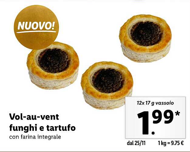 Vol-au-vent funghi e tartufo