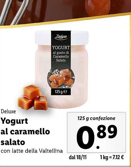 Yogurt al gusto di Caramello Salato