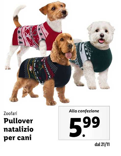 Zoofari Pullover natalizio per cani