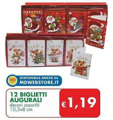 12 BIGLIETTI AUGURALI