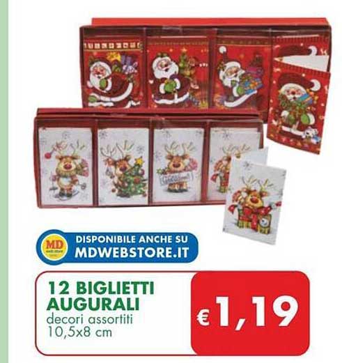 12 BIGLIETTI AUGURALI