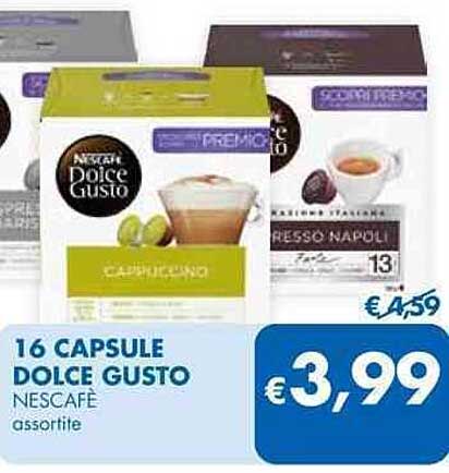 16 CAPSULE DOLCE GUSTO NESCAFÉ