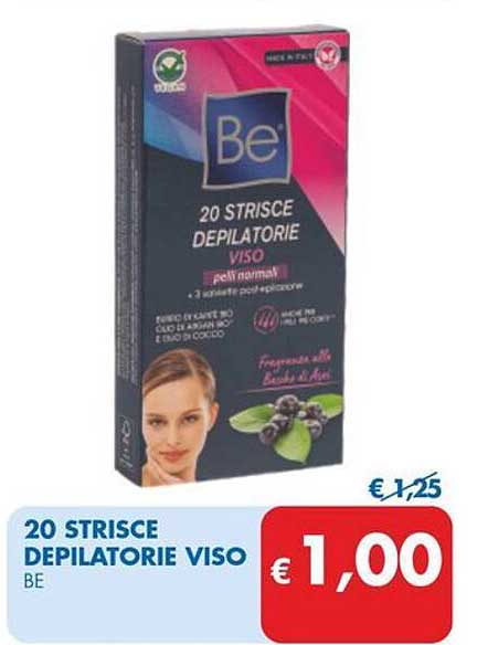 20 STRISCE DEPILATORIE VISO