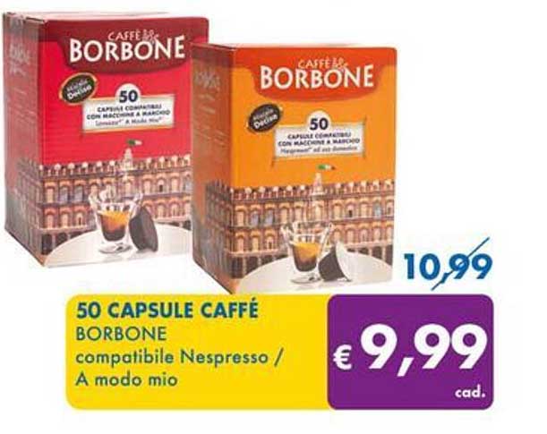 50 CAPSULE CAFFÈ BORBONE compatibile Nespresso