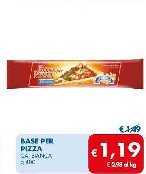 BASE PER PIZZA CA’ BIANCA