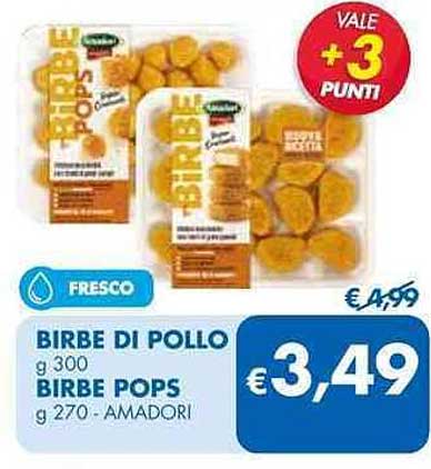 BIRBE DI POLLO  
BIRBE POPS  