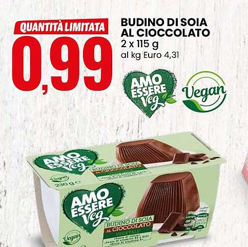 BUDINO DI SOIA AL CIOCCOLATO