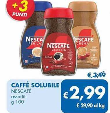 CAFFÈ SOLUBILE NESCAFÉ assortiti