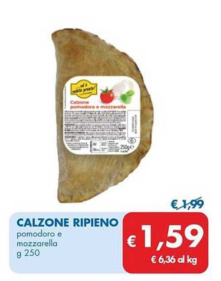 CALZONE RIPIENO pomodoro e mozzarella g 250