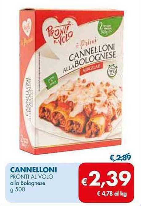 CANNELLONI PRONTI AL VOLO alla Bolognese