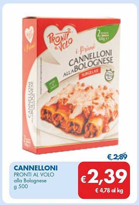 CANNELLONI PRONTI AL VOLO alla Bolognese