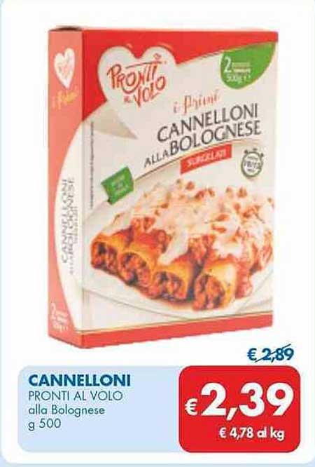 CANNELLONI PRONTI AL VOLO alla Bolognese