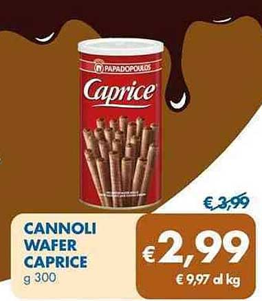 CANNOLI WAFER CAPRICE