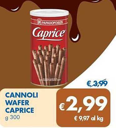 CANNOLI WAFER CAPRICE