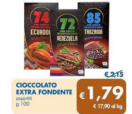 CIoccolato extra fondente assortiti