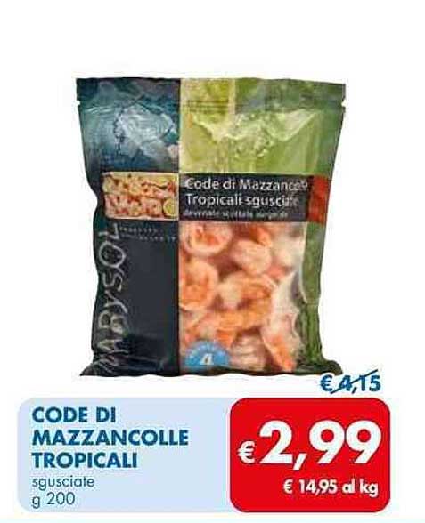 CODE DI MAZZANCOLLE TROPICALI