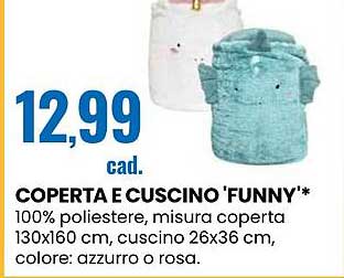 COPERTA E CUSCINO 'FUNNY'*