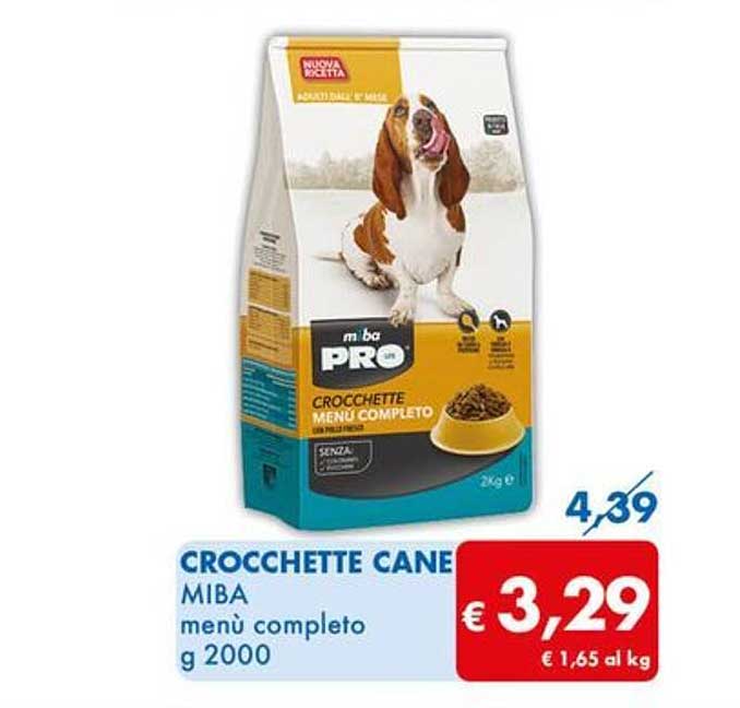 CROCCHETTE CANE MIBA menù completo