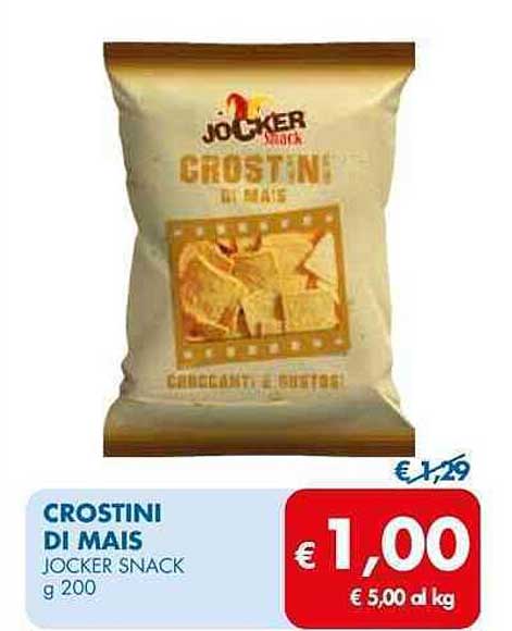 CROSTINI DI MAIS JOCKER SNACK