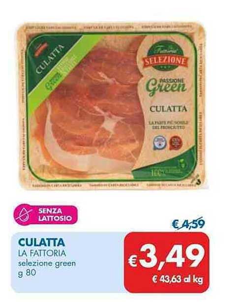 CULATTA LA FATTORIA selezione green g 80