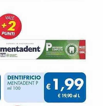 DENTIFRICIO MENTADENT P ml 100