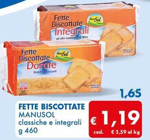 FETTE BISCOTTATE MANUSOL