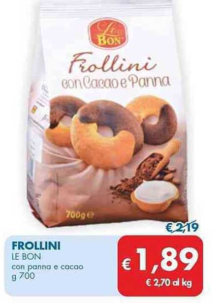 Frollini con Cacao e Panna