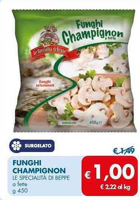 FUNGHI CHAMPIGNON a fette