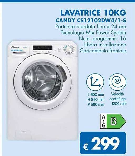 LAVATRICE 10KG CANDY CS12102DW4/1-S