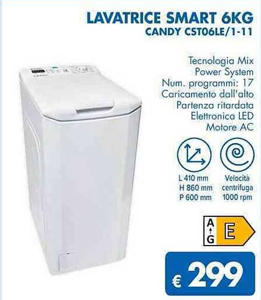 LAVATRICE SMART 6KG CANDY CST06LE/1-11