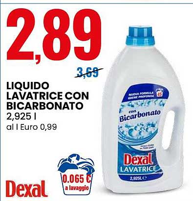 LIQUIDO LAVATRICE CON BICARBONATO