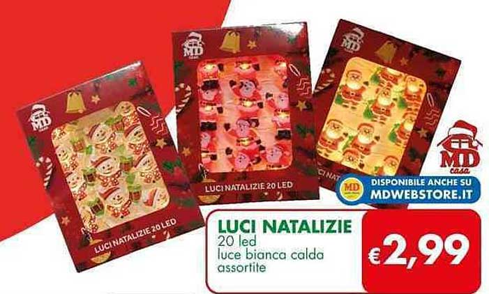 LUCI NATALIZIE 20 LED