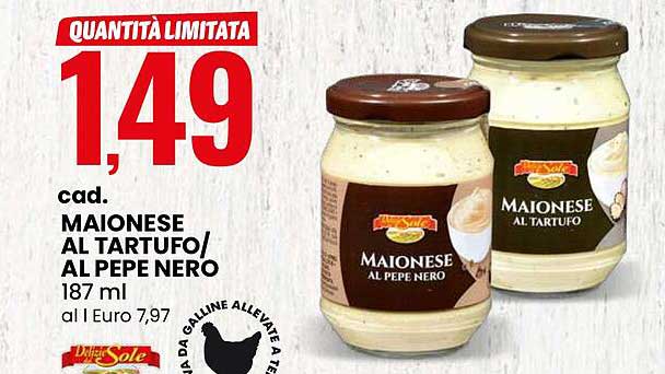 MAIONESE AL TARTUFO/AL PEPE NERO