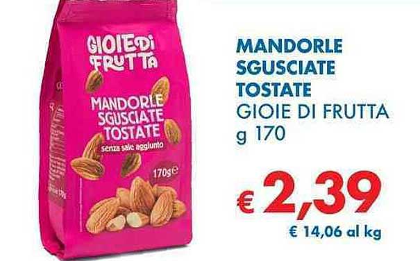 MANDORLE SGUSCIATE TOSTATE