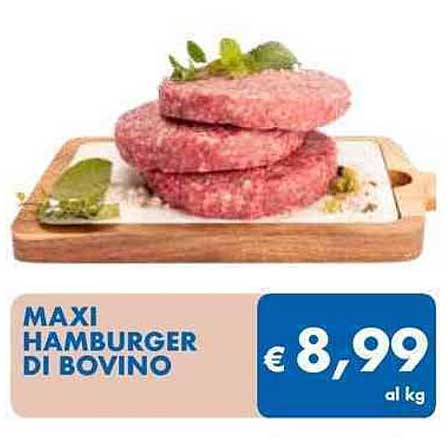 MAXI HAMBURGER DI BOVINO