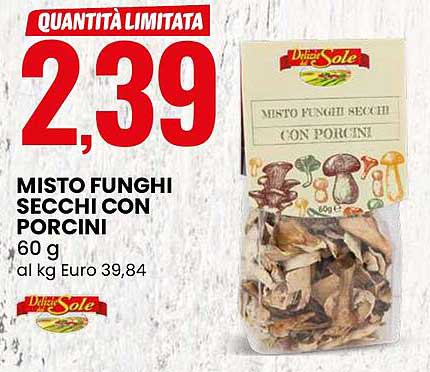 MISTO FUNGHI SECCHI CON PORCINI