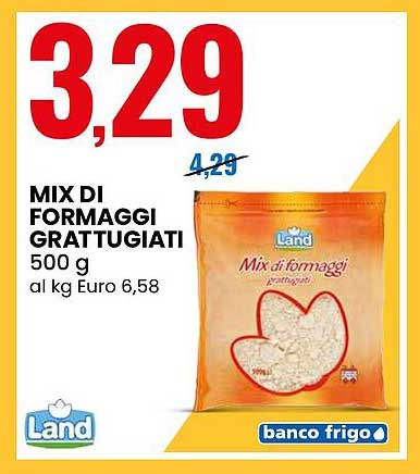 Mix di formaggi grattugiati