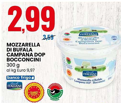 MOZZARELLA DI BUFALA CAMPANA DOP BOCCONCINI