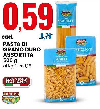 PASTA DI GRANO DURO ASSORTITA