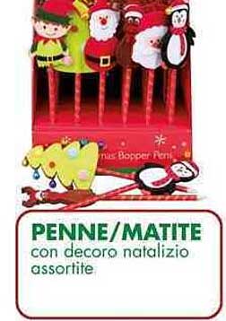 PENNE/MATITE con decoro natalizio assortite