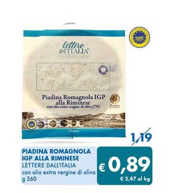 PIADINA ROMAGNOLA IGP ALLA RIMINESE