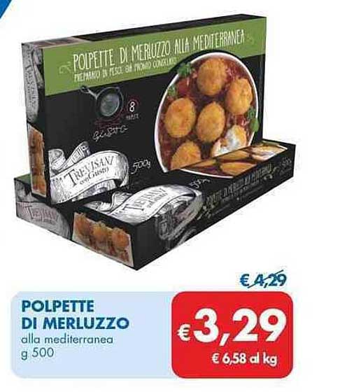 POLPETTE DI MERLUZZO ALLA MEDITERRANEA