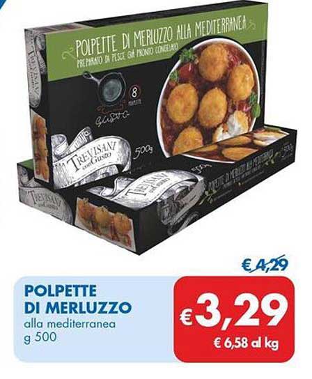 POLPETTE DI MERLUZZO alla mediterranea