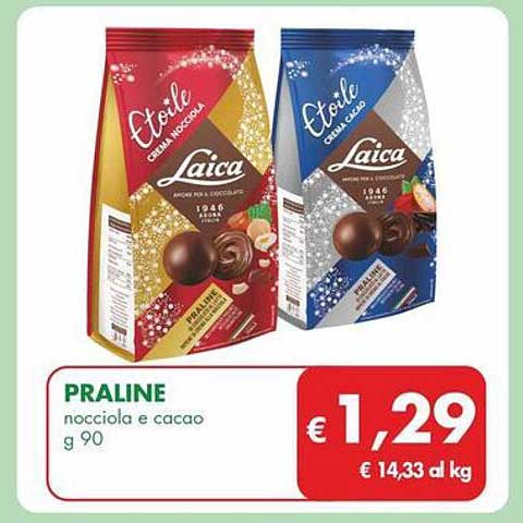 PRALINE nocciola e cacao