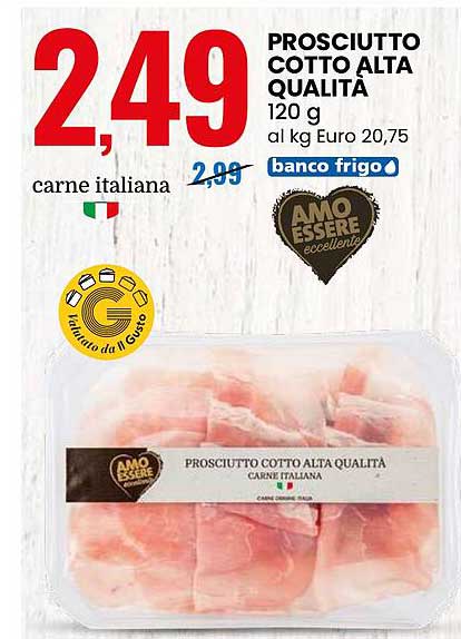 PROSCiUTTO COTTO ALTA QUALITÀ