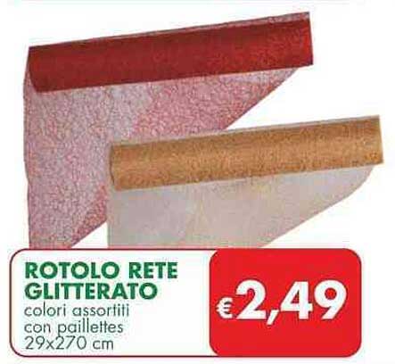 ROTOLO RETE GLITTERATO