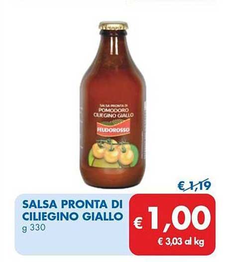 SALSA PRONTA DI CILIEGINO GIALLO