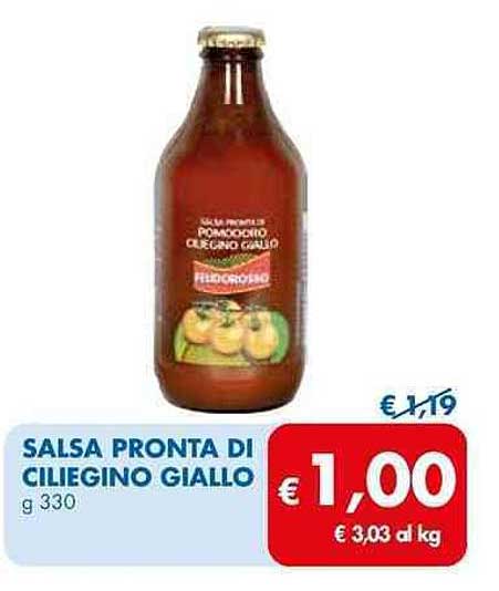 SALSA PRONTA DI CILIEGINO GIALLO