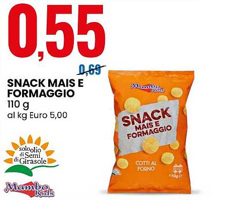 SNACK MAIS E FORMAGGIO