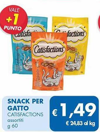 SNACK PER GATTO Catisfactions